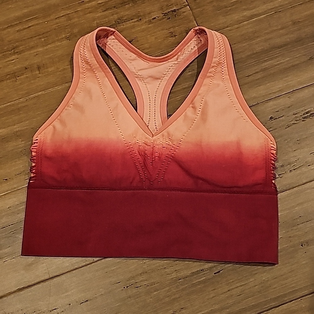 Victoria's Secret Pink Seamless Sports Crop longline bra